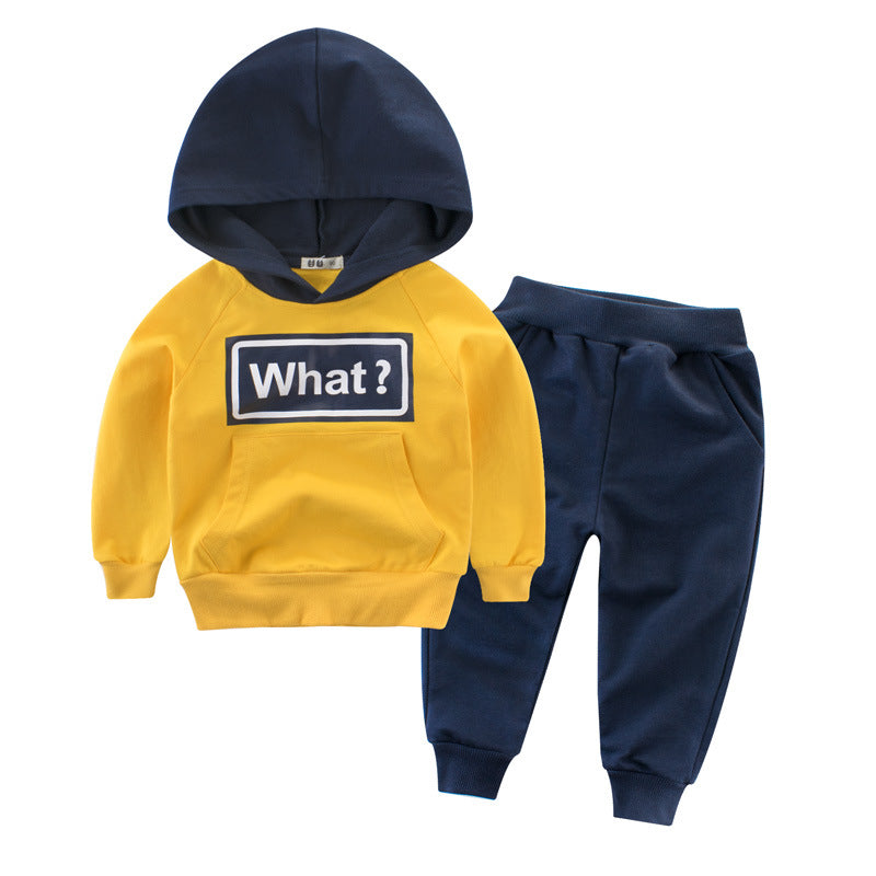Kids “WHAT?” Hoodie Jogger Set