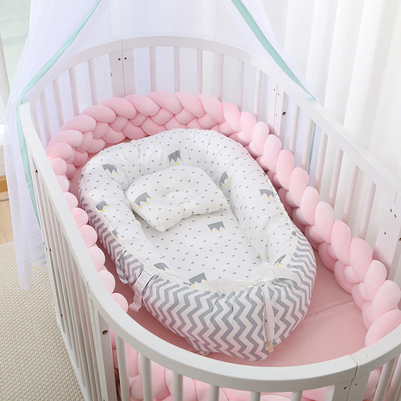 Foldable Removable And Washable Portable Anti-pressure Baby Bed In Bed Bionic Off