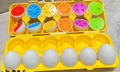 Colour & Shape Matching Egg Learning Toy Set