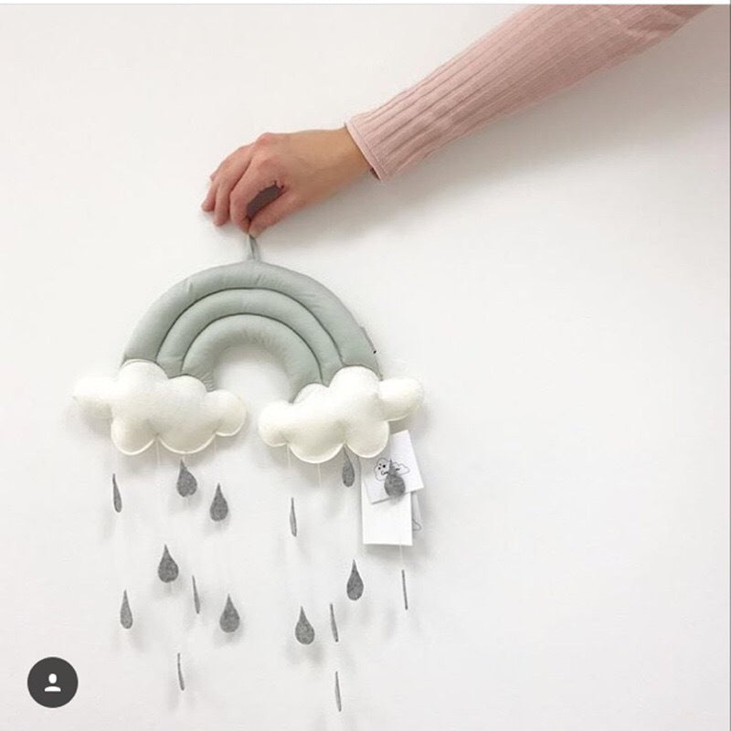 Baby Crib Mobile (Rainbow & Cloud Design)