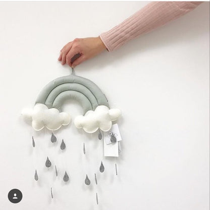 Baby Crib Mobile (Rainbow & Cloud Design)