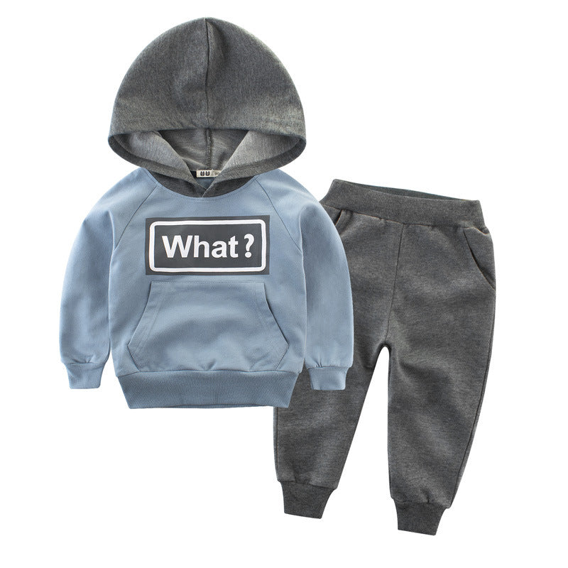 Kids “WHAT?” Hoodie Jogger Set