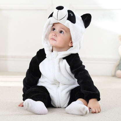 Snuggly Winter Animal Baby Romper