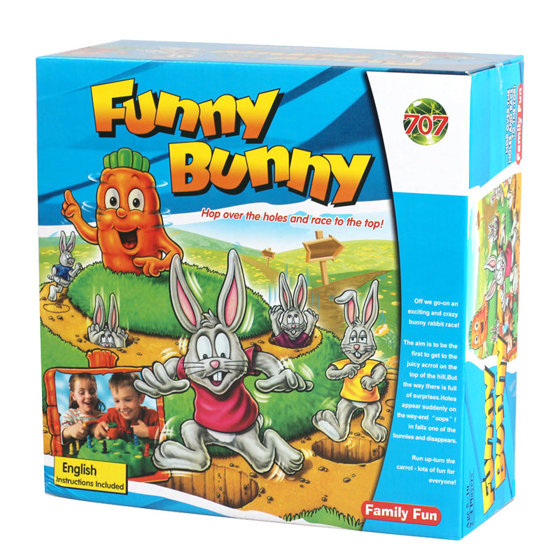 Funny Bunny Trap Game – Kids’ Rabbit Racing Board Game for Family Fun