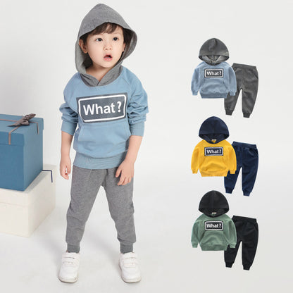 Kids “WHAT?” Hoodie Jogger Set