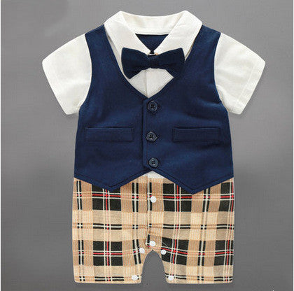 Baby Boy Formal Romper Onesie