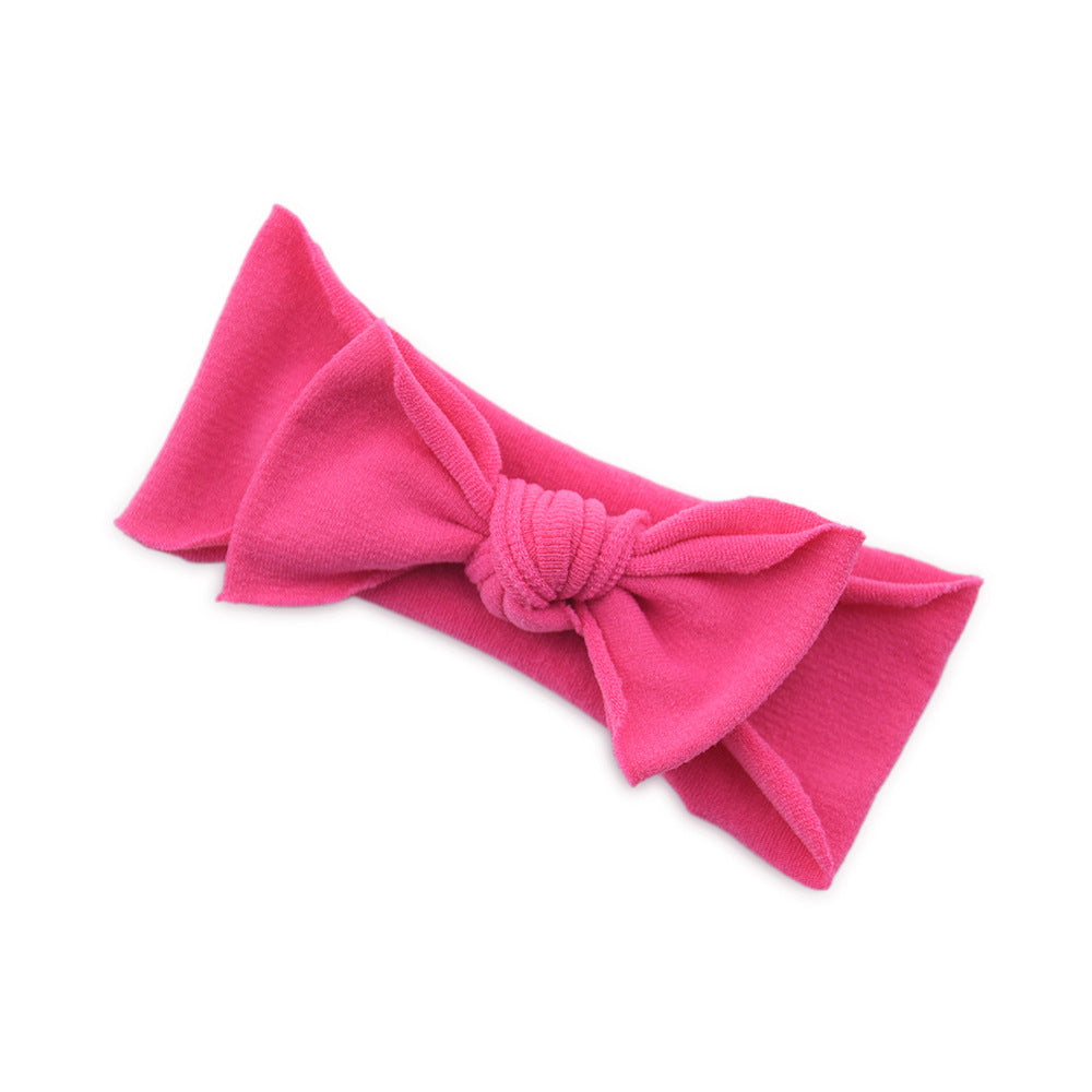 Baby Knotted Bow Headband (Solid Colour)