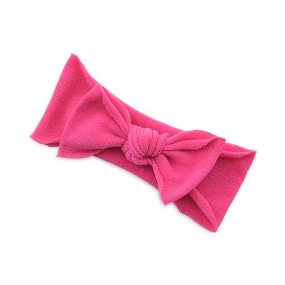 Baby Knotted Bow Headband (Solid Colour)
