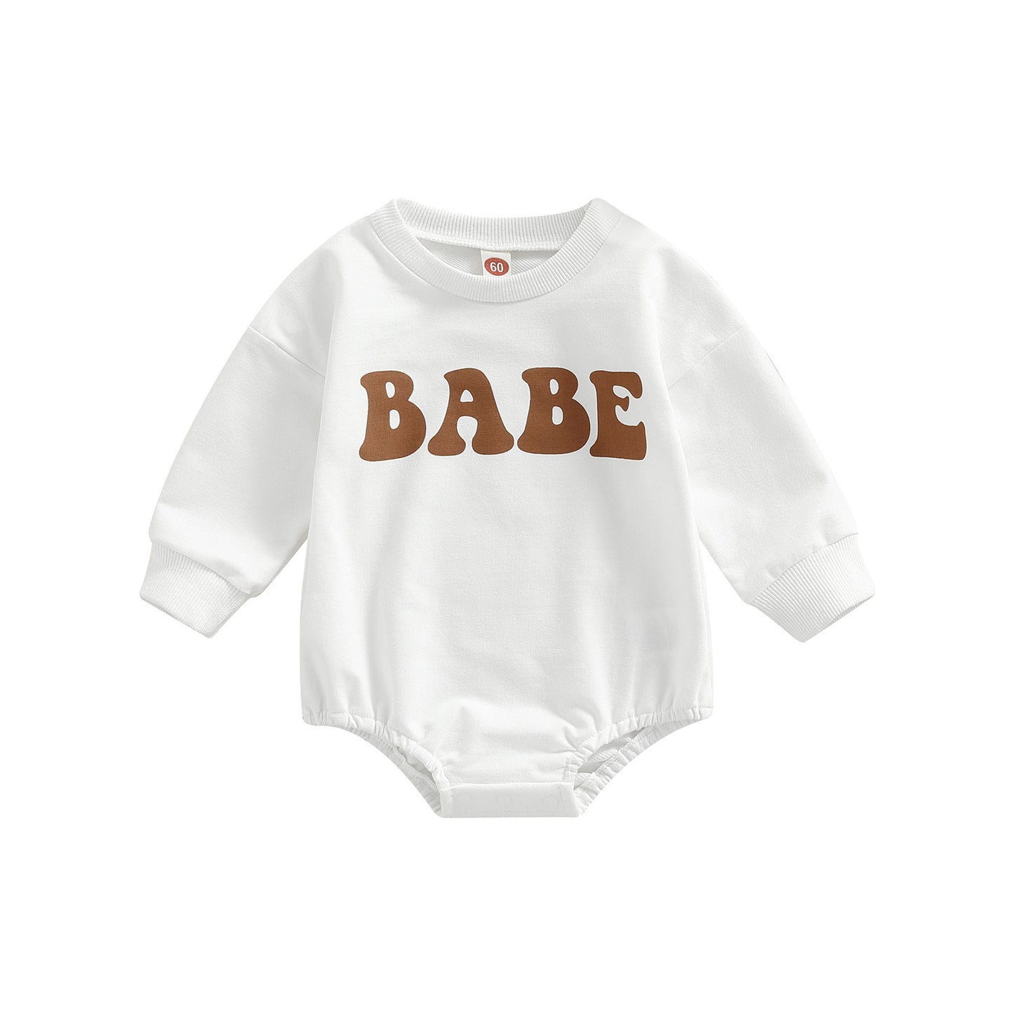 Baby Cotton Triangle Crawl Bodysuit (BABE Print)