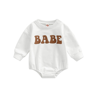 Baby Cotton Triangle Crawl Bodysuit (BABE Print)