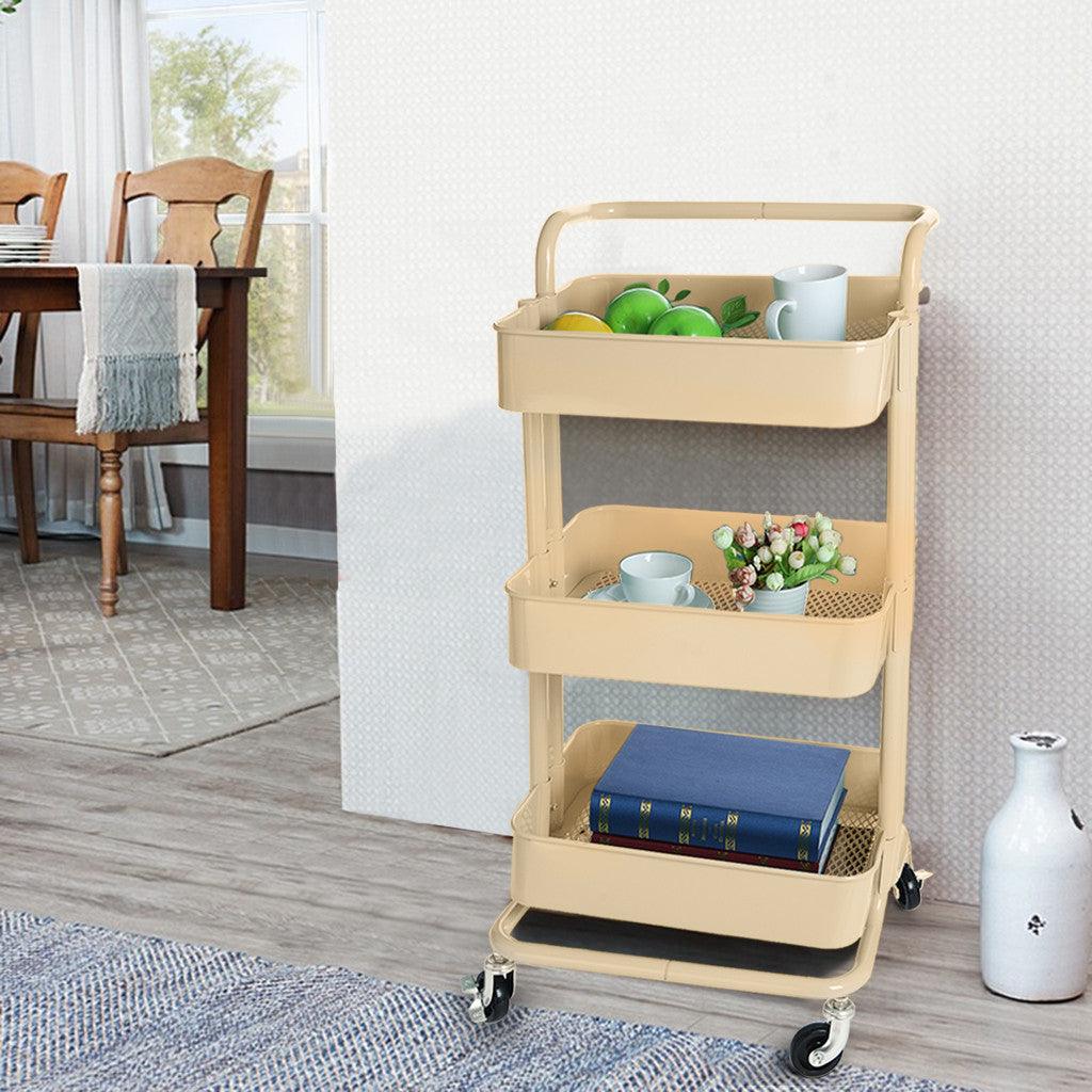 3-Tier Metal Cart - Babyblush