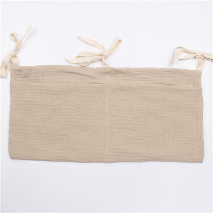 Pure Cotton Double Baby Bed Storage Hanging Bag
