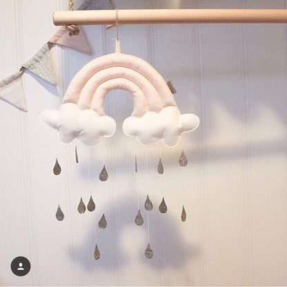 Baby Crib Mobile (Rainbow & Cloud Design)