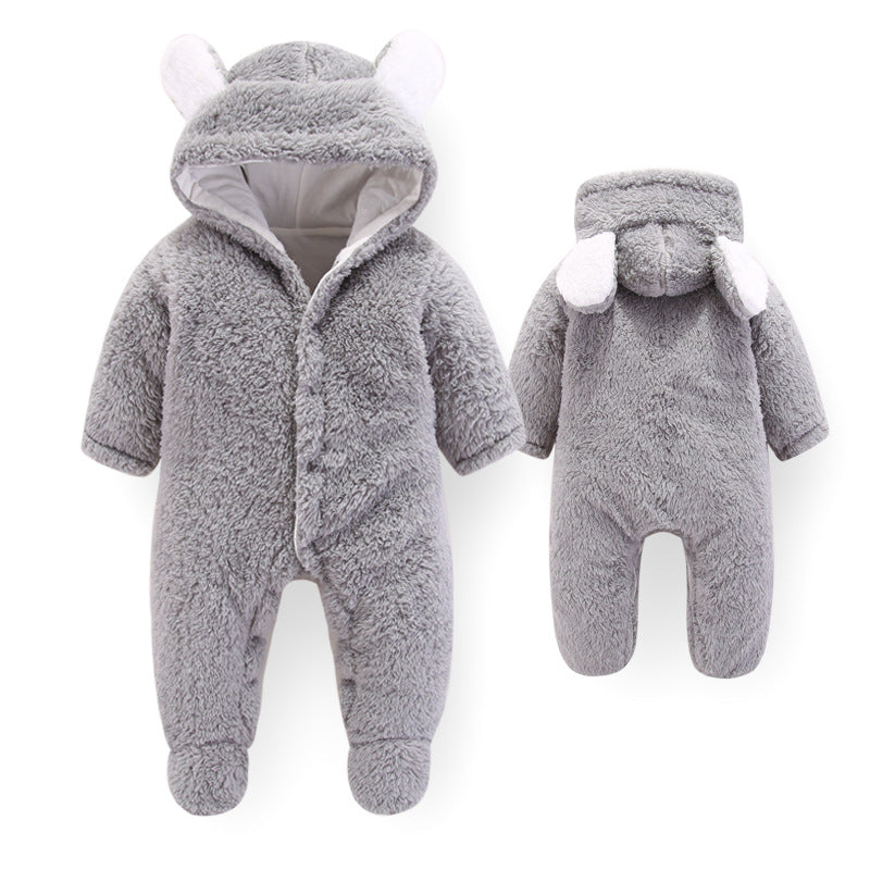 Teddy Bear Winter Baby Jumpsuit