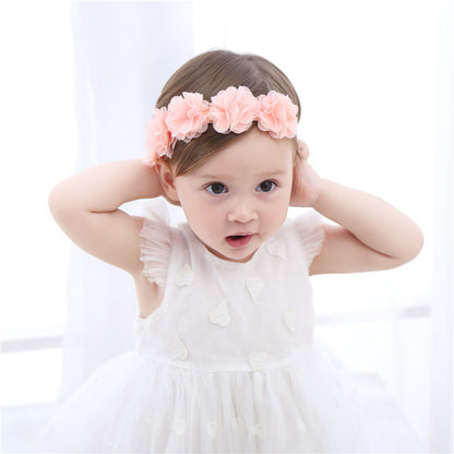 Baby Flower Headband (Handmade Pink Floral)
