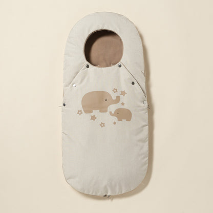 Ultra-Warm Fleece Winter Baby Sleeping Bag – Anti-Kick, Thickened & Perfect for Strollers