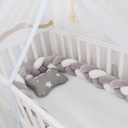 Braided Baby Crib Bumper Cushion