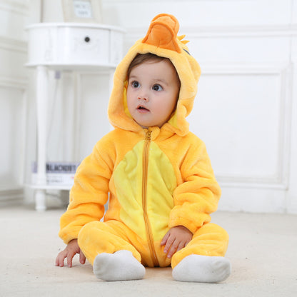 Snuggly Winter Animal Baby Romper