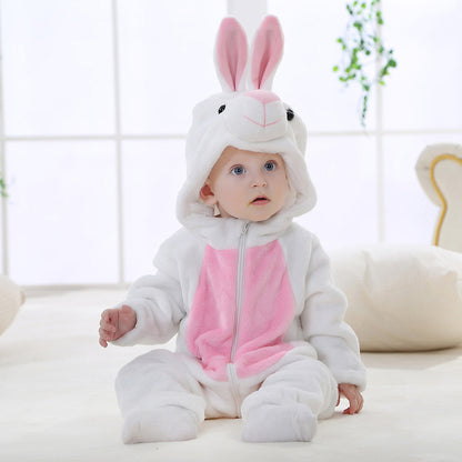 Snuggly Winter Animal Baby Romper