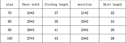 Printed Long-sleeved Baby Girl Romper Two-color Strap Ruffled Dress Headdress Three Pieces