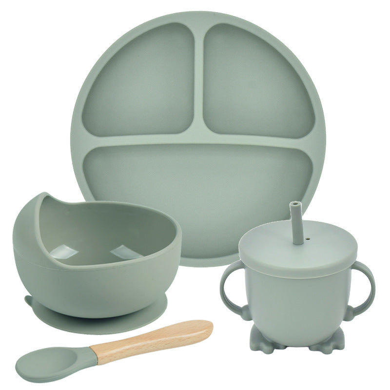 Silicone Suction Divided Dinner Plate Set