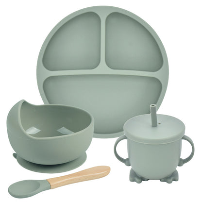 Silicone Suction Divided Dinner Plate Set