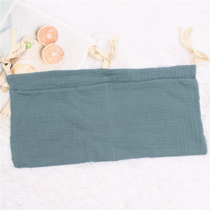 Pure Cotton Double Baby Bed Storage Hanging Bag