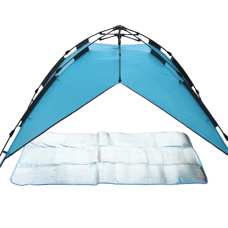 Outdoor Moisture-Proof Mat – Single-Sided Aluminium Foil Camping & Picnic Blanket (1.5 × 2m)