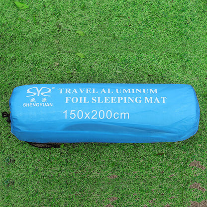 Outdoor Moisture-Proof Mat – Single-Sided Aluminium Foil Camping & Picnic Blanket (1.5 × 2m)