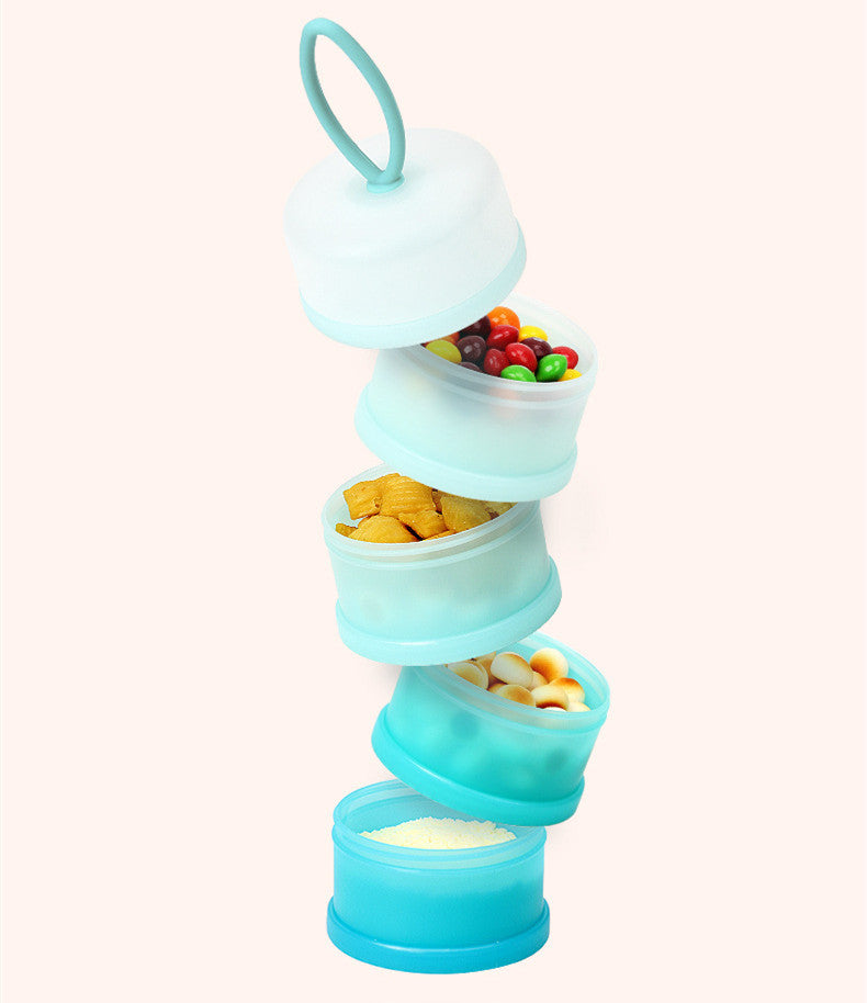 Portable Milk Powder Dispenser – Multi-Layer Formula & Snack Storage Box