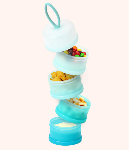 Portable Milk Powder Dispenser – Multi-Layer Formula & Snack Storage Box