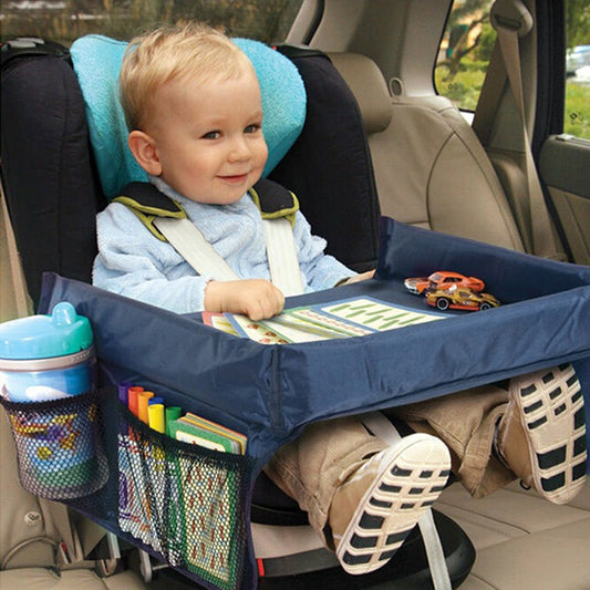 Waterproof Car Seat Toy & Snack Tray for Kids