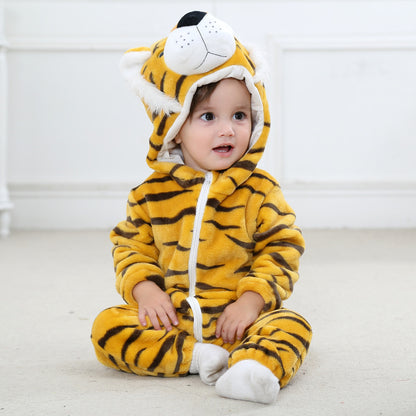 Snuggly Winter Animal Baby Romper