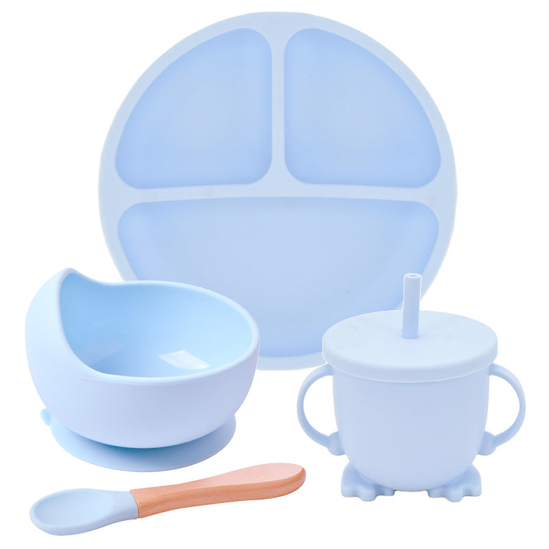 Silicone Suction Divided Dinner Plate Set