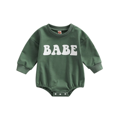 Baby Cotton Triangle Crawl Bodysuit (BABE Print)