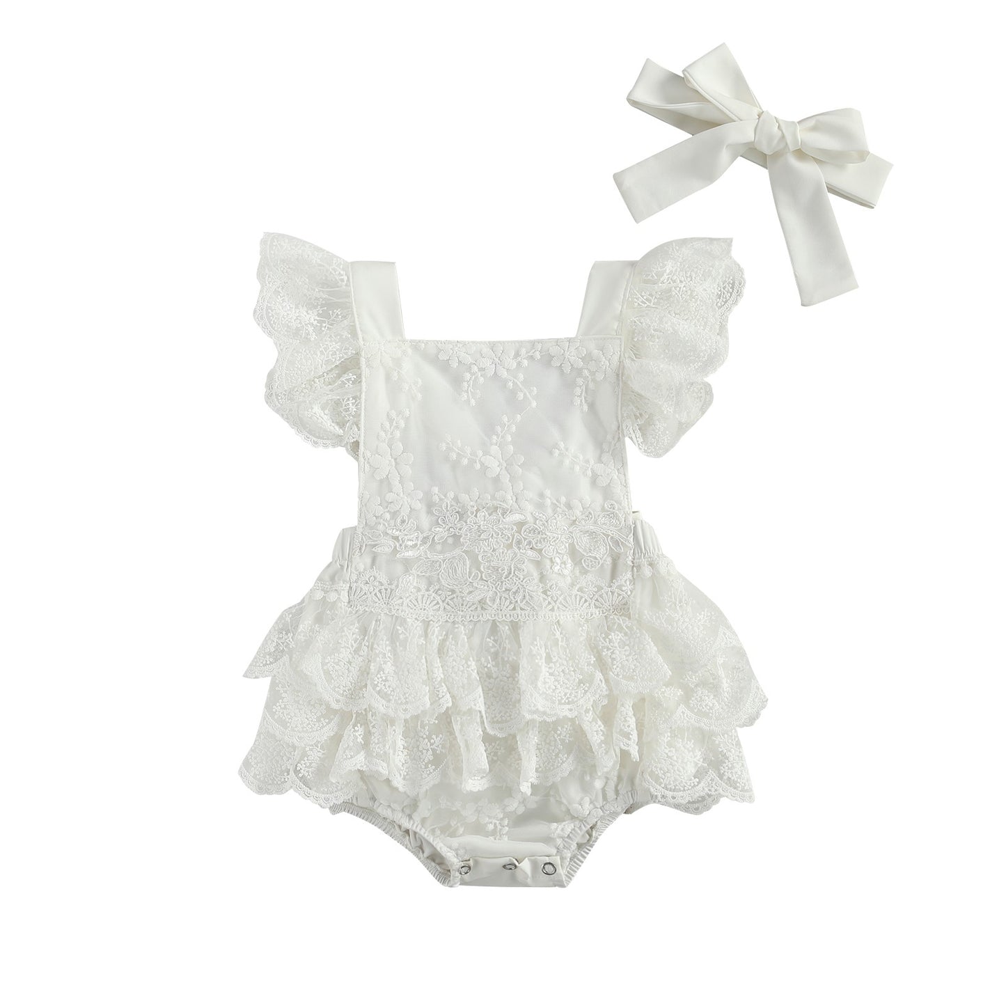 Lace Baby Romper