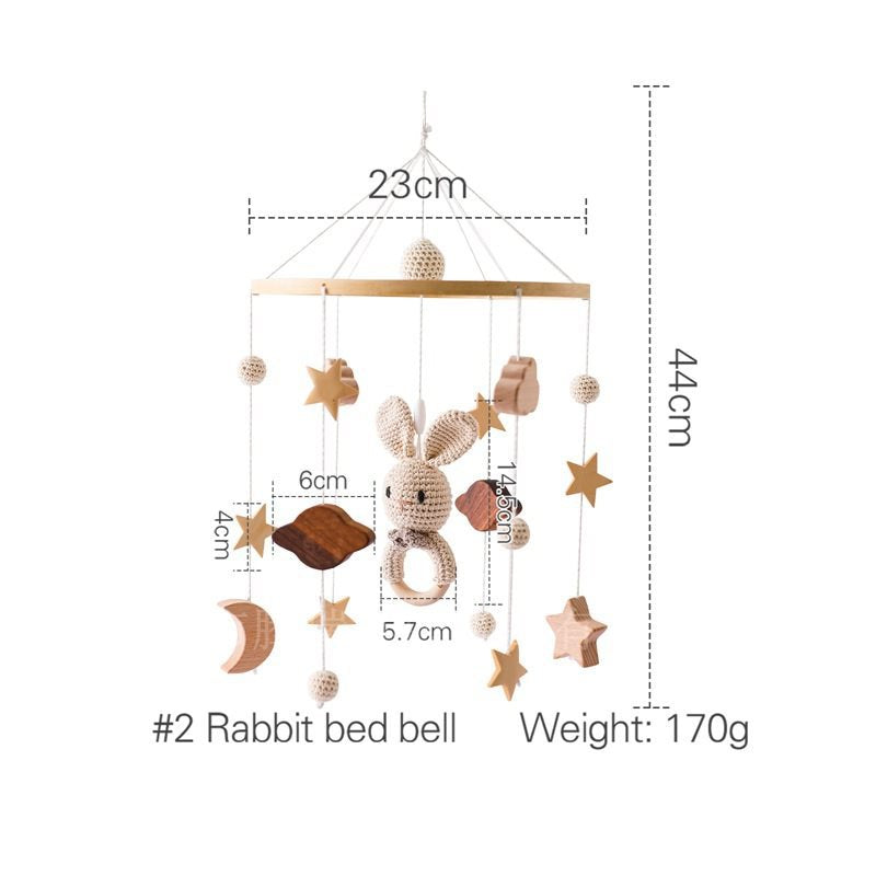 Cross-border Comforter Bed Bell Hanging Baby Sleep Companion Wind Chimes Rotatable Rattle Toys