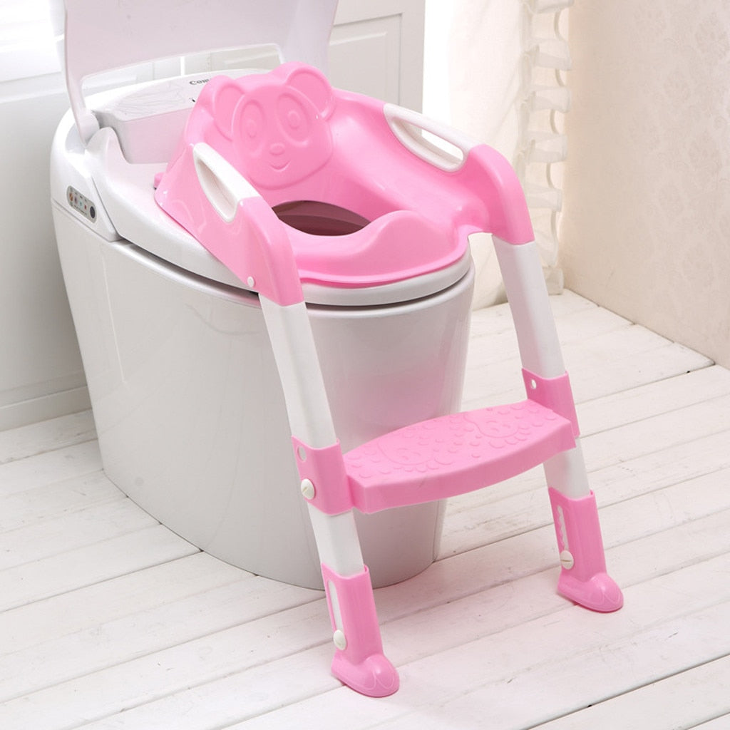 Baby Child Potty Toilet Trainer With Step & Handles