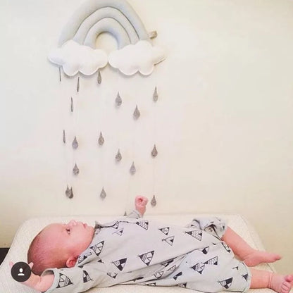 Baby Crib Mobile (Rainbow & Cloud Design)
