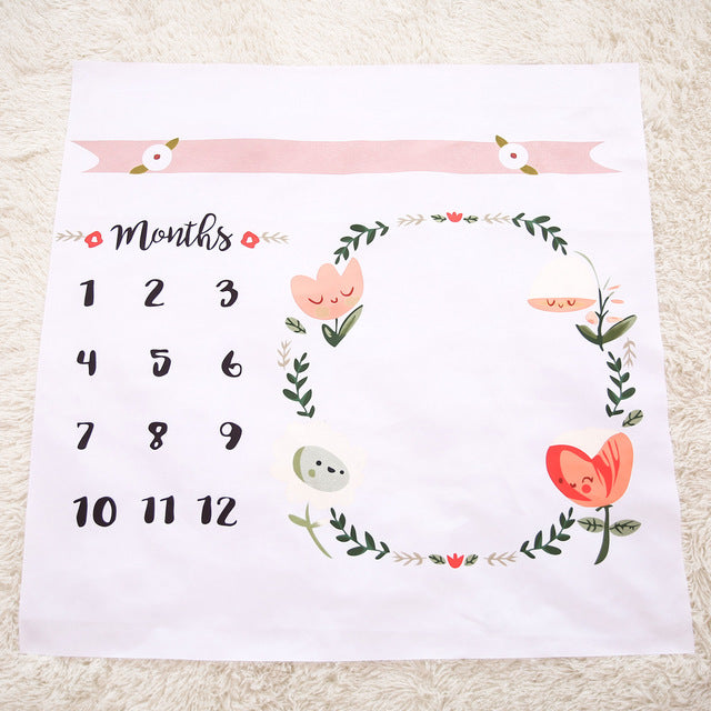 Baby Milestone Photo Blanket