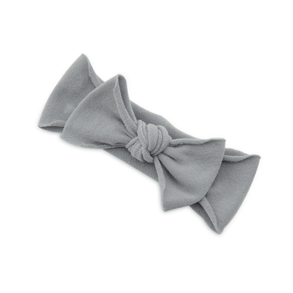 Baby Knotted Bow Headband (Solid Colour)