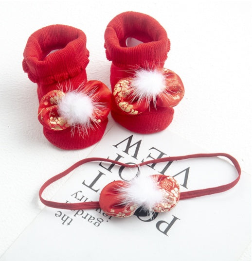 Baby Headband & Socks Set (Infant Girls)