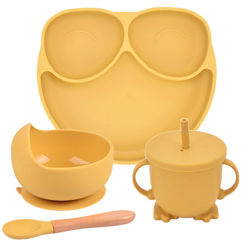 Silicone Suction Divided Dinner Plate Set