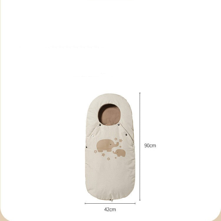 Ultra-Warm Fleece Winter Baby Sleeping Bag – Anti-Kick, Thickened & Perfect for Strollers