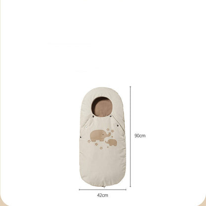 Ultra-Warm Fleece Winter Baby Sleeping Bag – Anti-Kick, Thickened & Perfect for Strollers