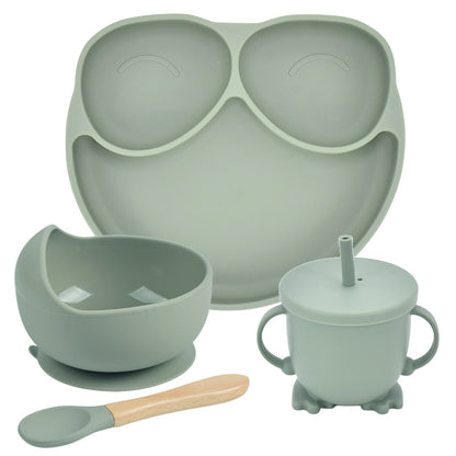 Silicone Suction Divided Dinner Plate Set