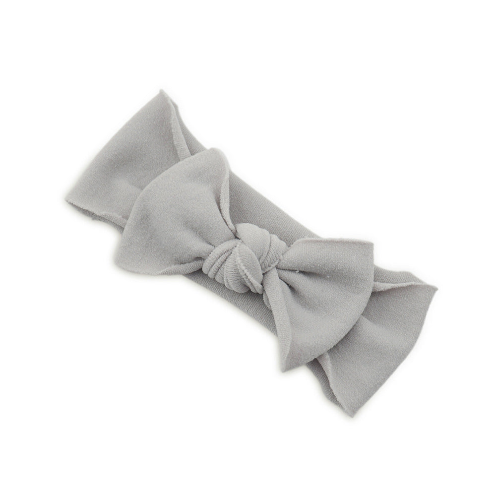 Baby Knotted Bow Headband (Solid Colour)