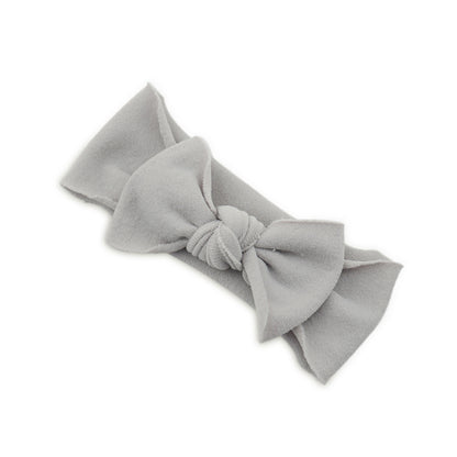 Baby Knotted Bow Headband (Solid Colour)