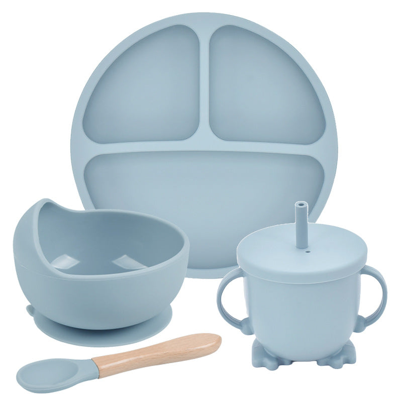 Silicone Suction Divided Dinner Plate Set