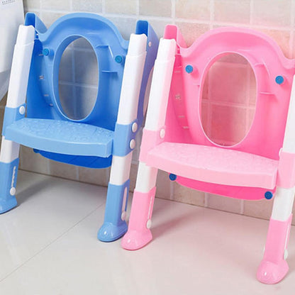 Baby Child Potty Toilet Trainer With Step & Handles